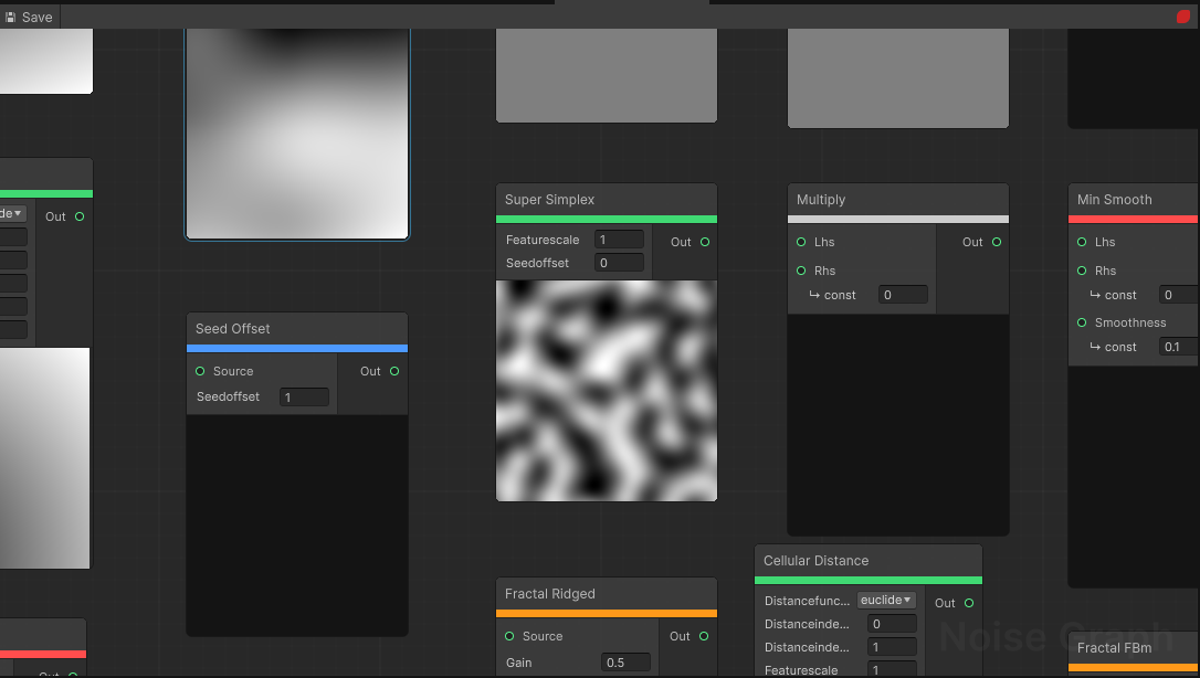 FastNoise Studio node graph